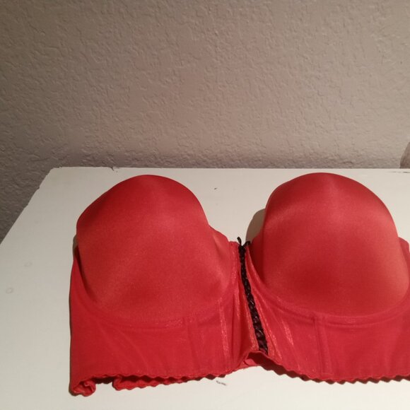 NWOT PARFAIT SHEA LONGLINE STRAPLESS BRA - RACING RED - Picture 2 of 3